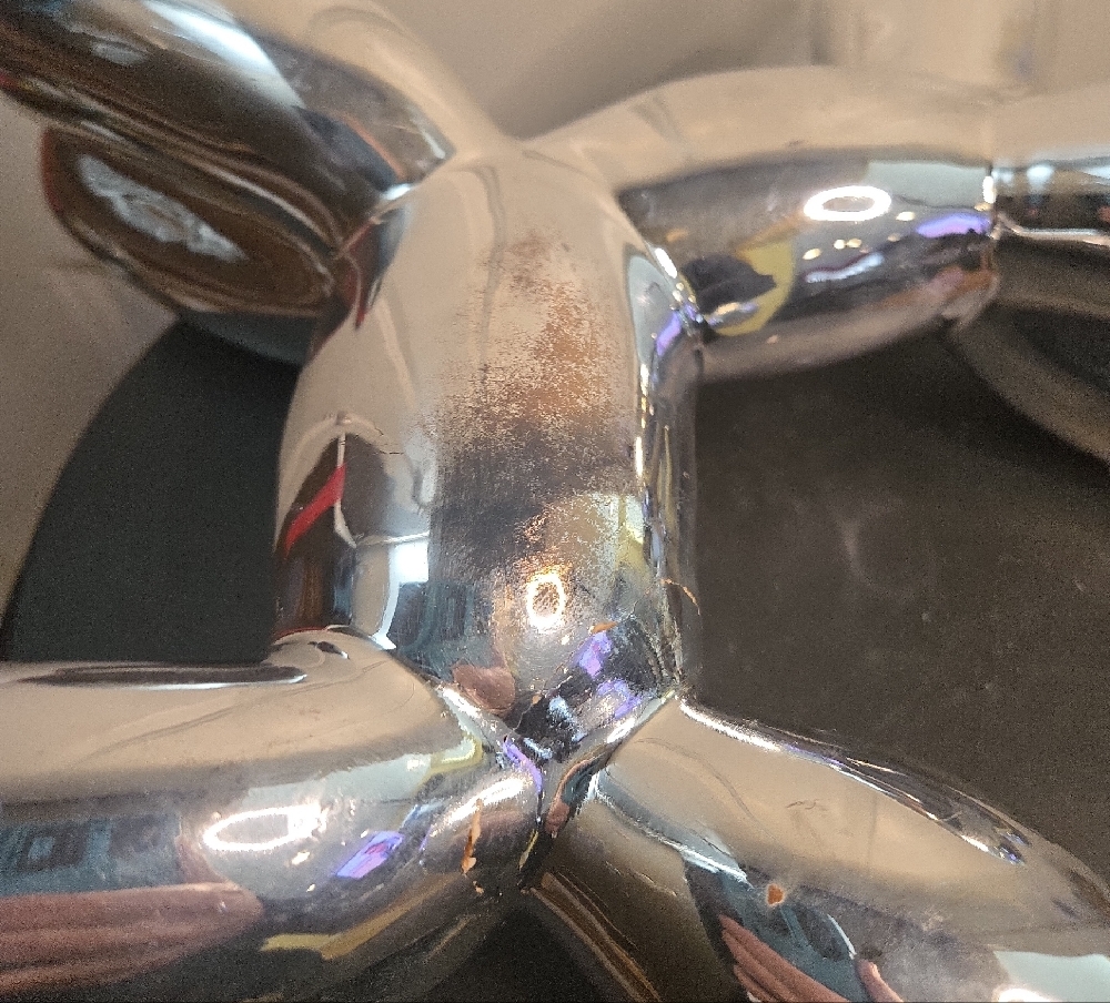 Jeff Koons Style Silver Balloon Dog Sculpture Ceramic Piggy Bank - Picture 13 of 13
